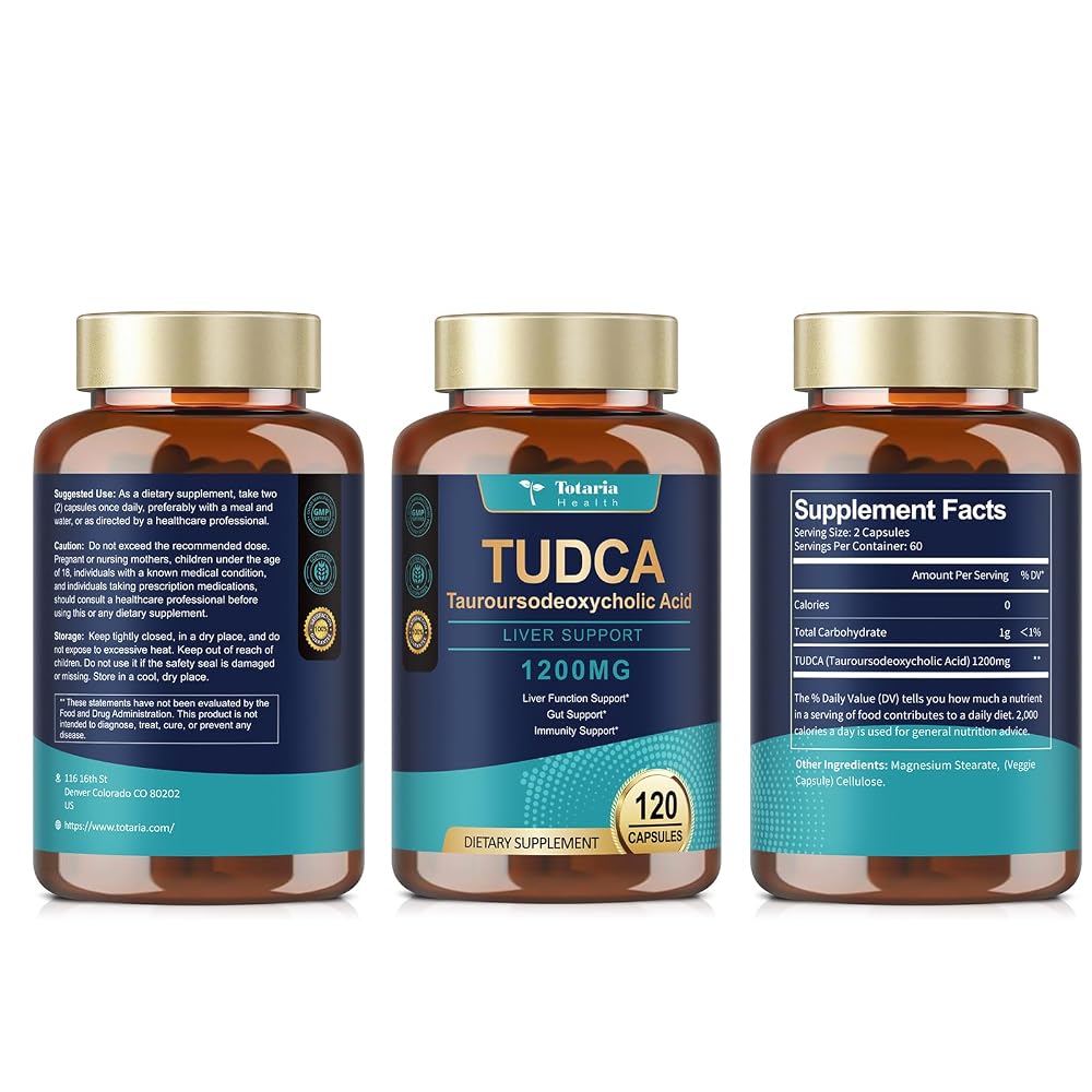 Totaria TUDCA Supplement, 120 Counts