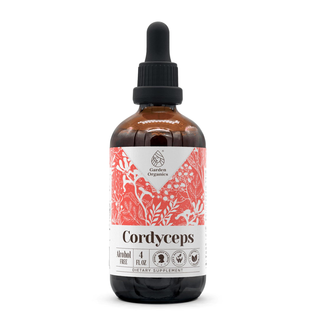 Garden Organics Cordyceps Alcohol-Free Natural Tincture Extract