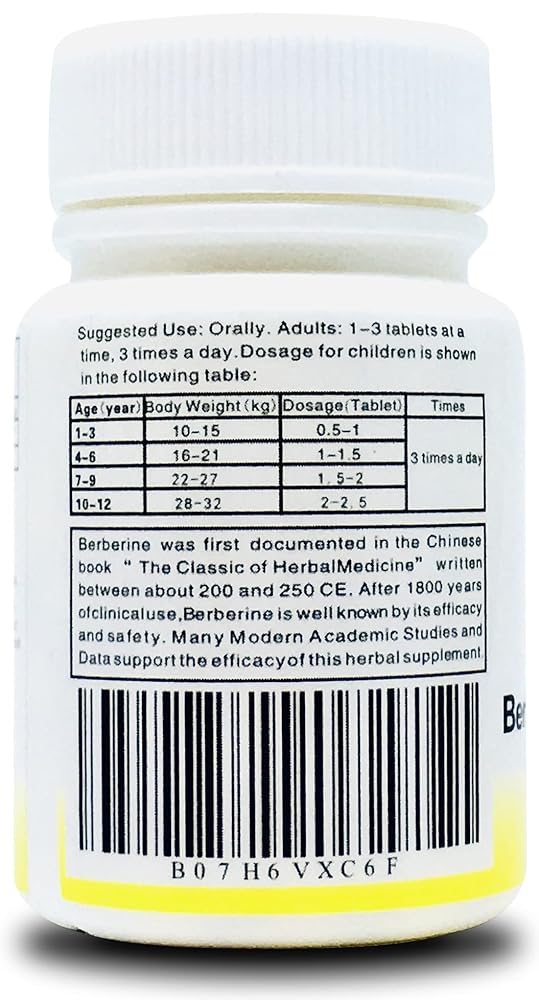 Kangyacare Berberine Herbal Pills - Huang Lian Su (黄连素) - Berberine