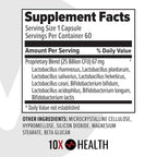 10X Health Probiotics for Men Immune Support - 60 Capsules - image 2