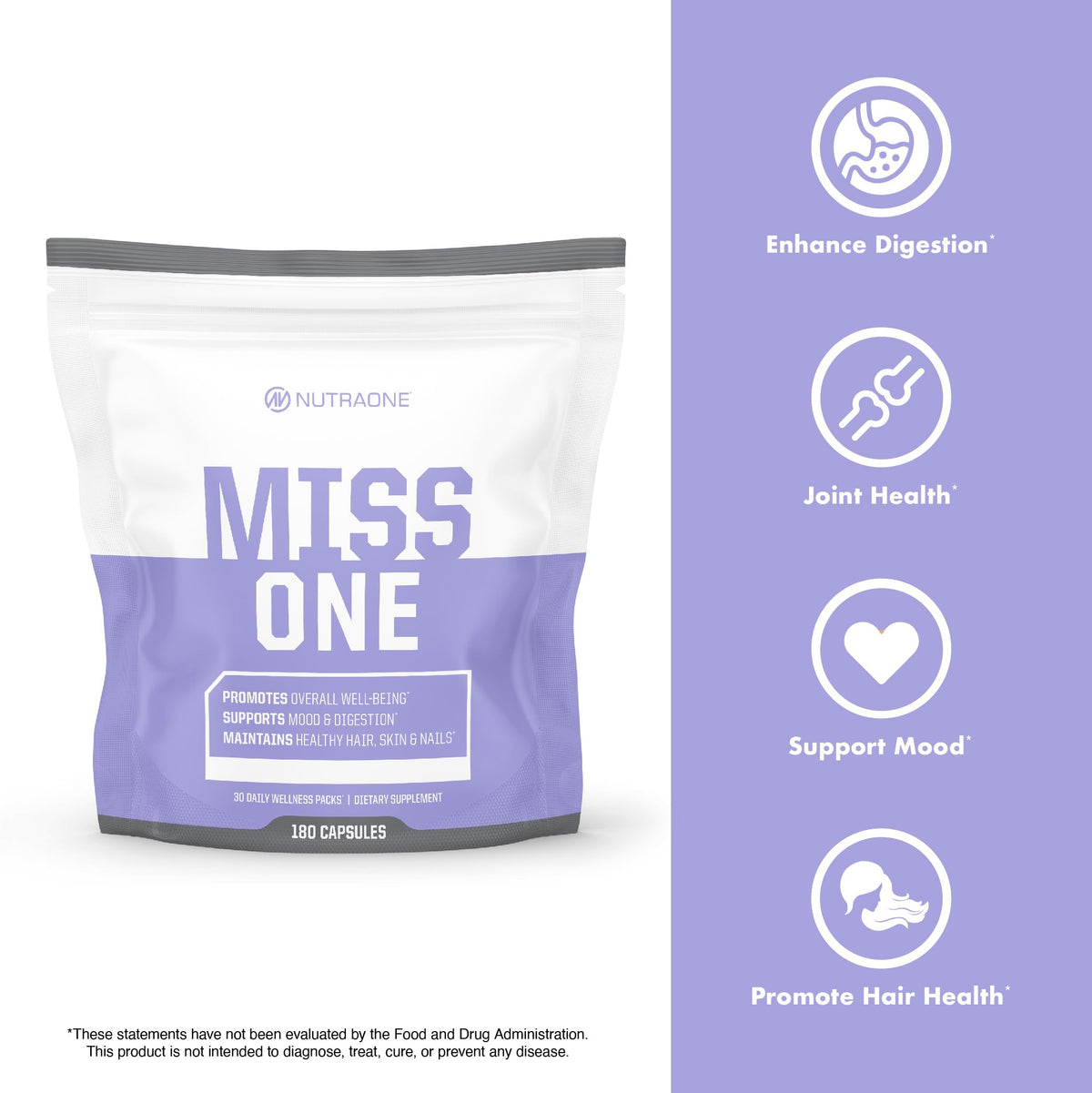 NutraOne MissOne Daily Vitamin Packs for Women - 30 Day Supply - image 3