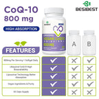 Besibest Liposomal Ubiquinol CoQ10 800 MG Softgel