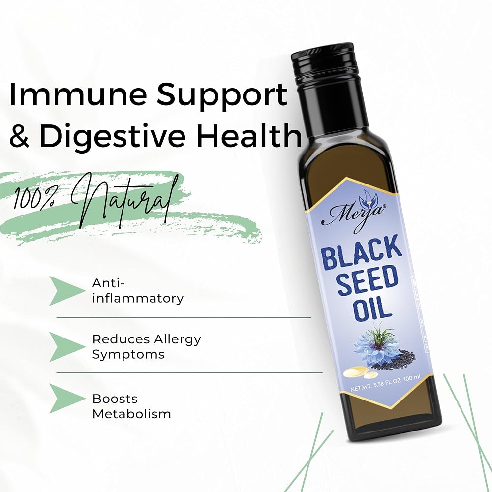 Merja Herbs Black Seed Oil 100% Pure - For Consumption - Cold Pressed - image 4