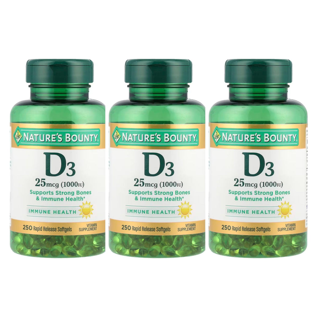 Nature's Bounty Vitamin D3 1000 IU Rapid Release - 750 Softgels