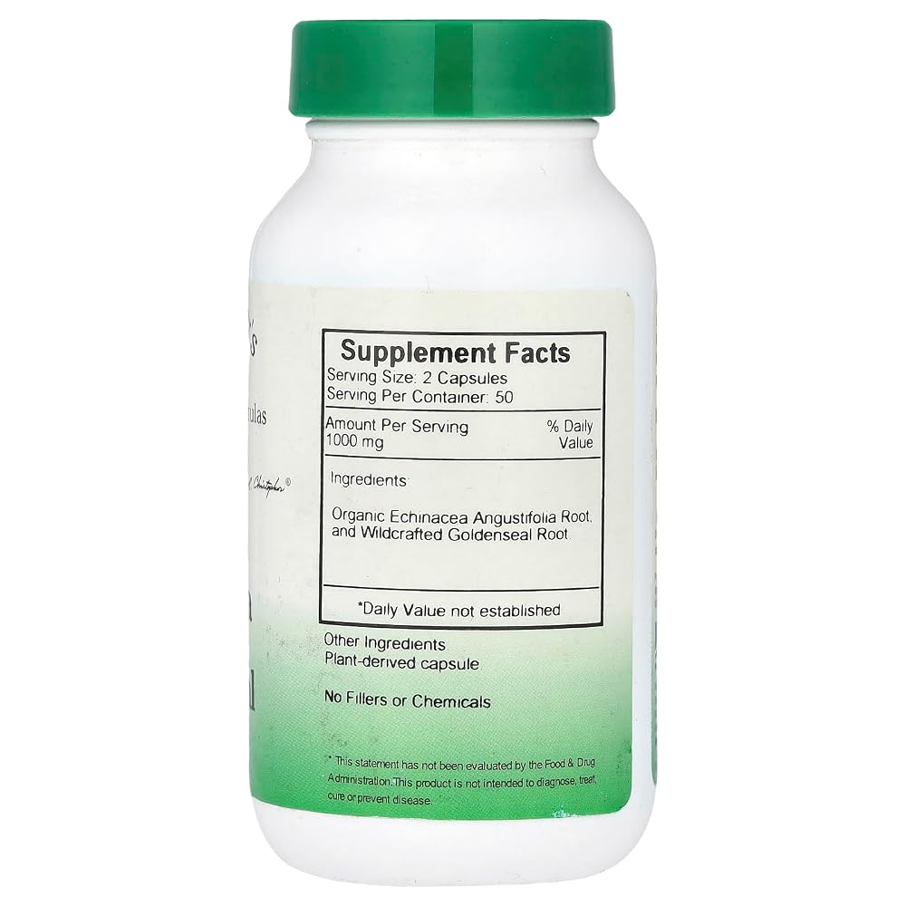 Christopher's Original Formulas Echinacea Goldenseal - 100 Capsules - image 2