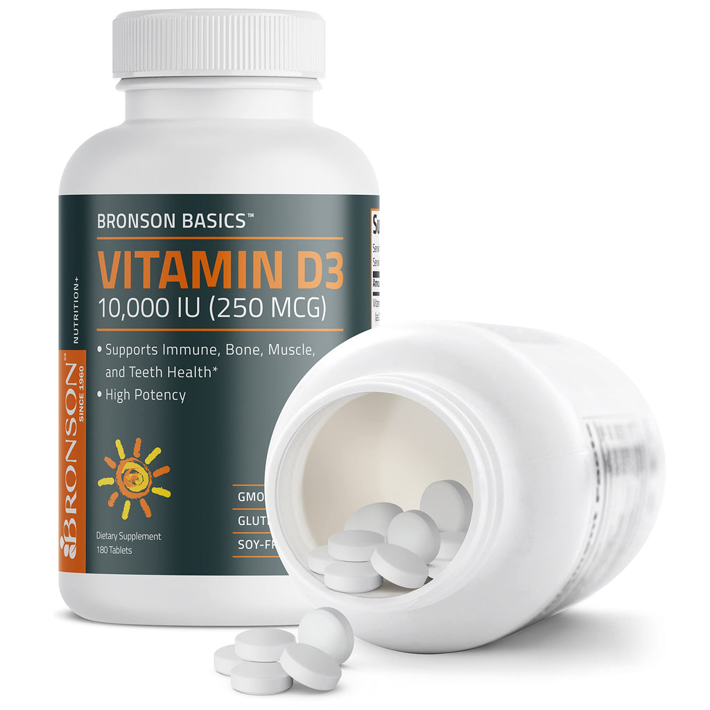 Bronson Bronson Basics Flavored Vitamin D3 Tablets Healthy Muscle