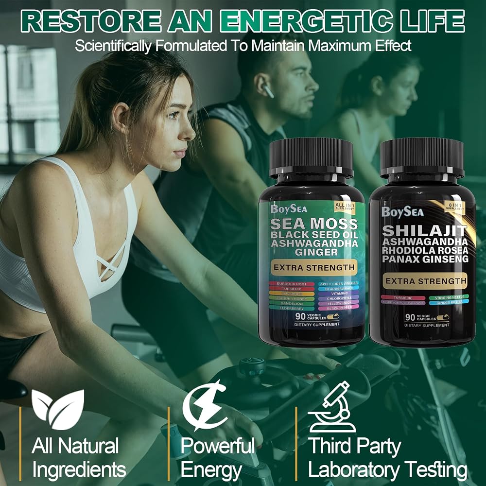 Boysea.Shilajit and Sea Moss Bundle
