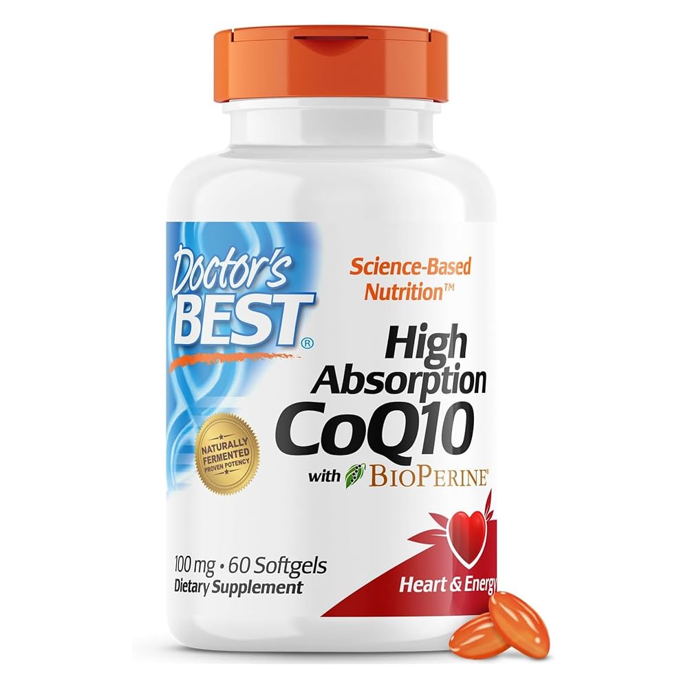 Doctor's BEST CoQ10 100mg with BioPerine - 60 Softgels