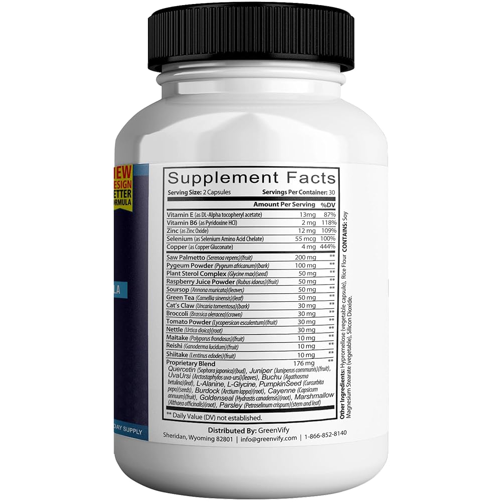GREENVIFY Prostadine Max Prostate Supplements for Men Capsules