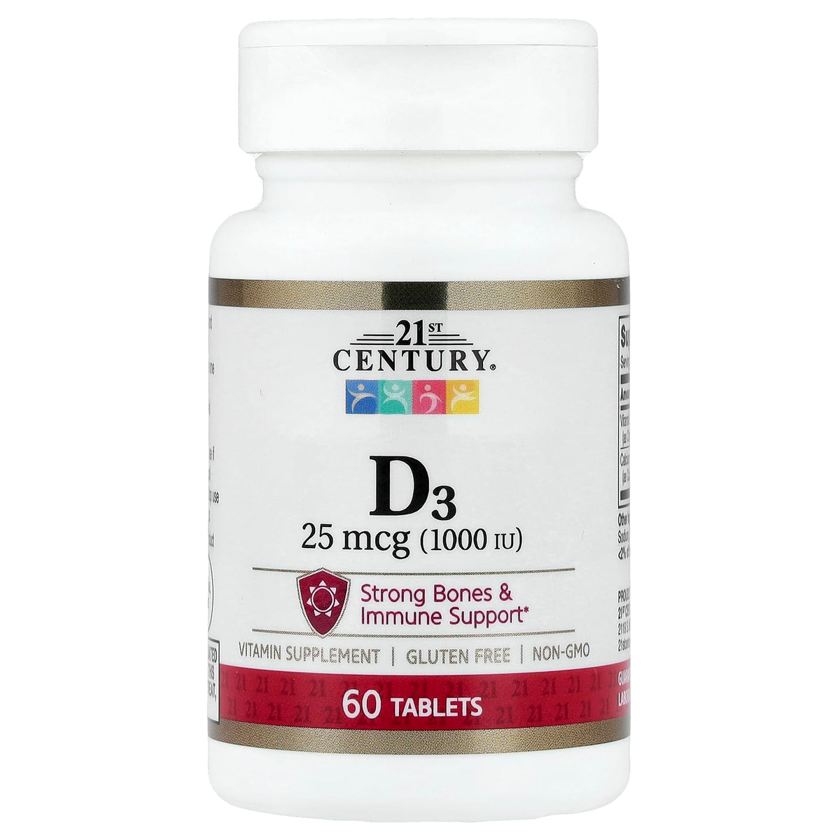21st Century Vitamin D3 1000 IU - 60 Tablets