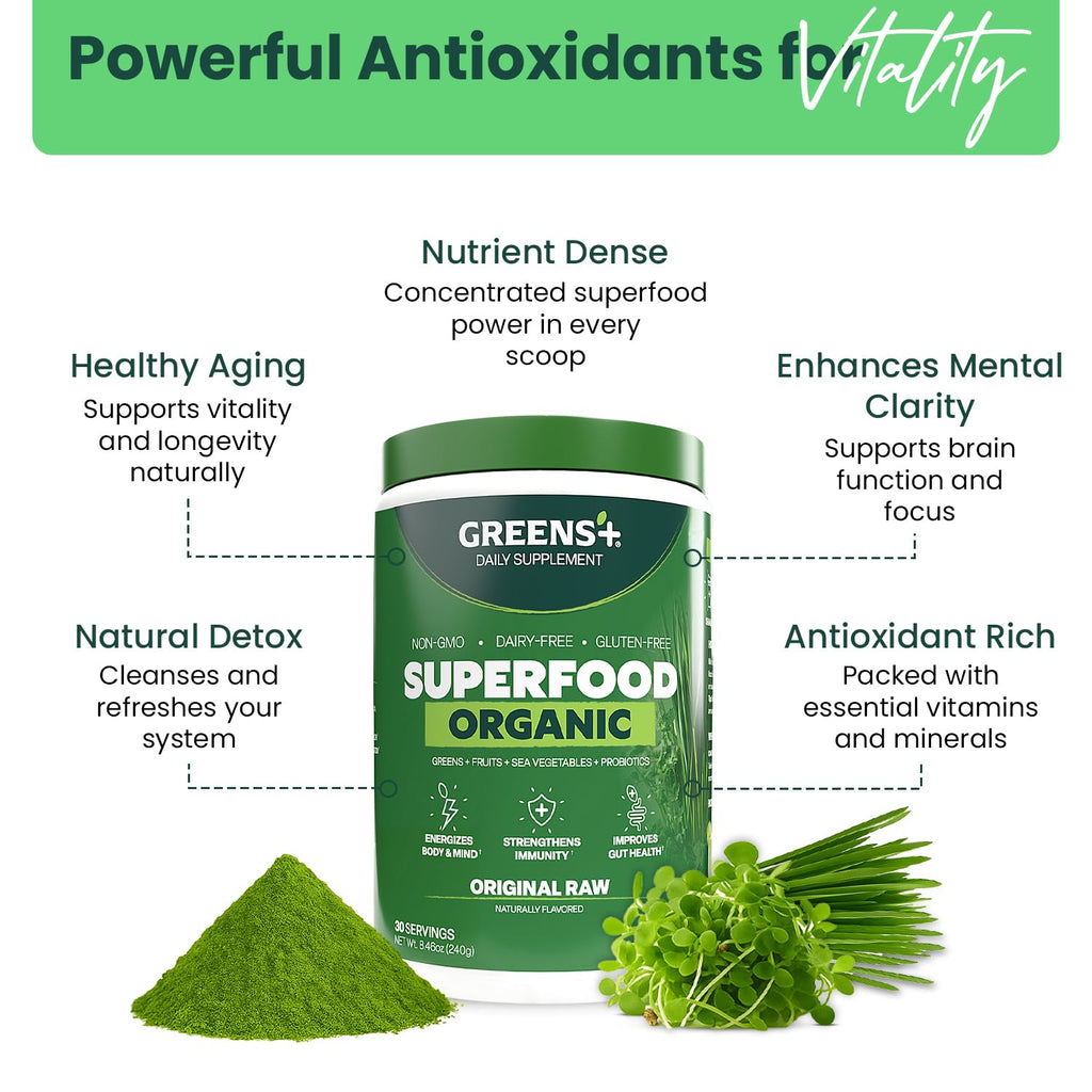 Greens+ Organic RAW Superfood Powder - 8.46 oz - image 4