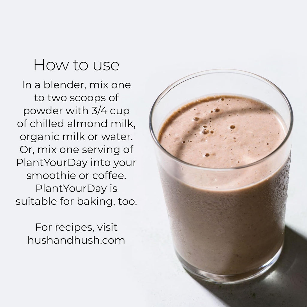 Hush & Hush PlantYourDay Vegan Protein + Supergreens Powder - 14.18 oz - image 5