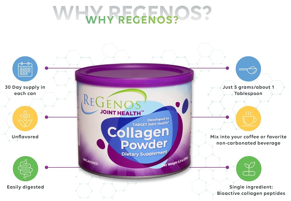 ReGenos Joint Health Collagen Peptides Powder - 30 Day Supply - image 5