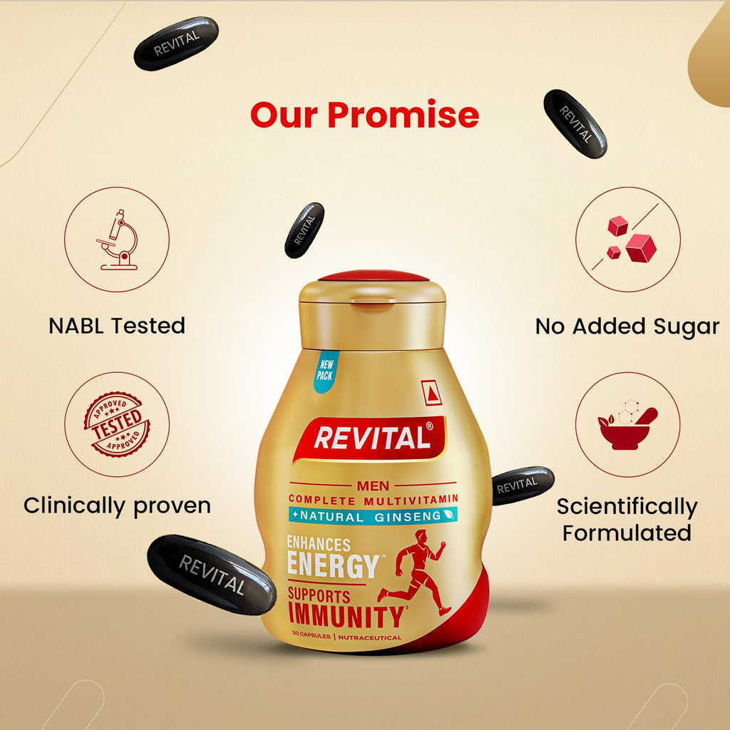 Revital Multivitamin & Mineral Supplement with Ginseng - 60 Capsules - image 7