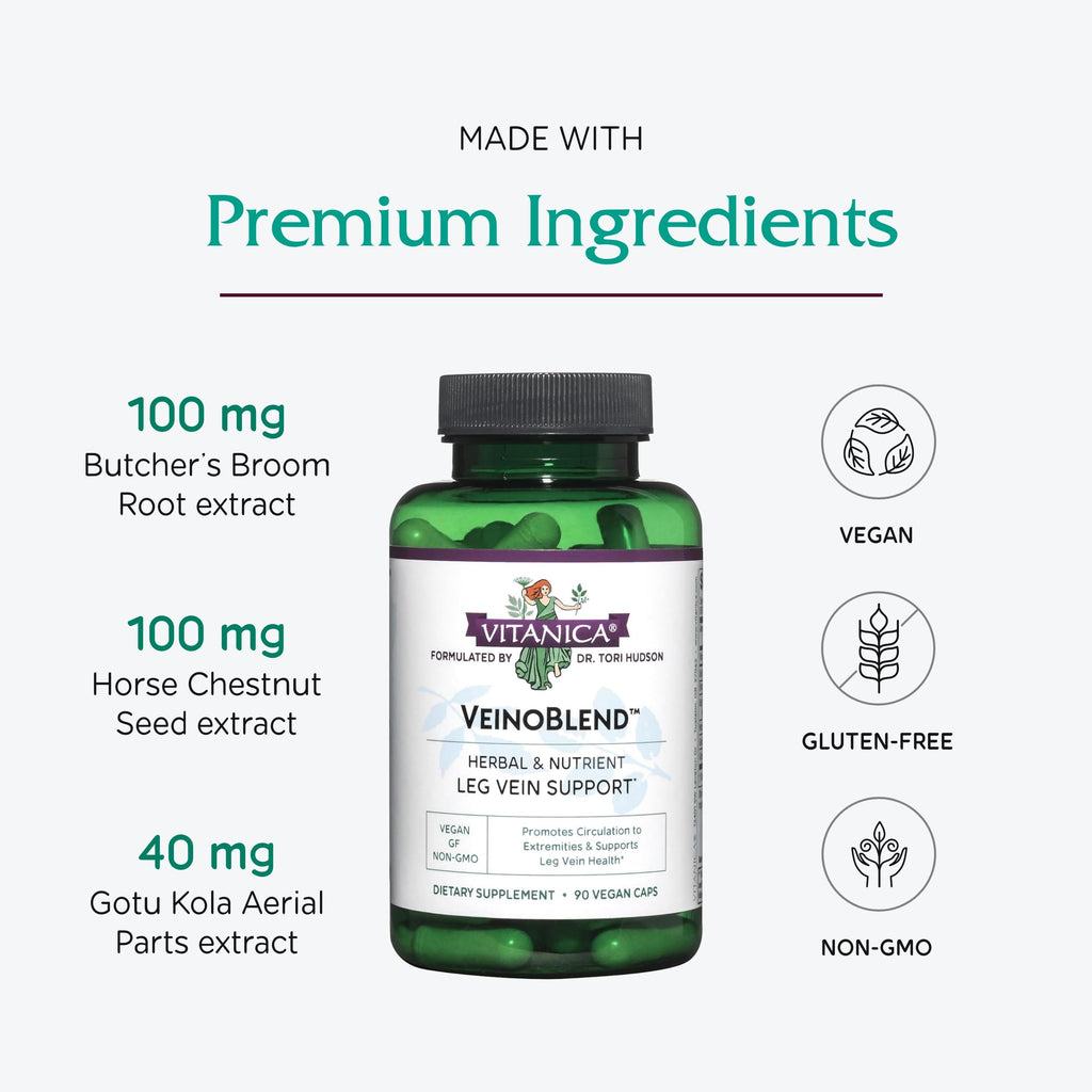 Vitanica VeinoBlend Vein & Capillary Support - 90 Capsules - image 4