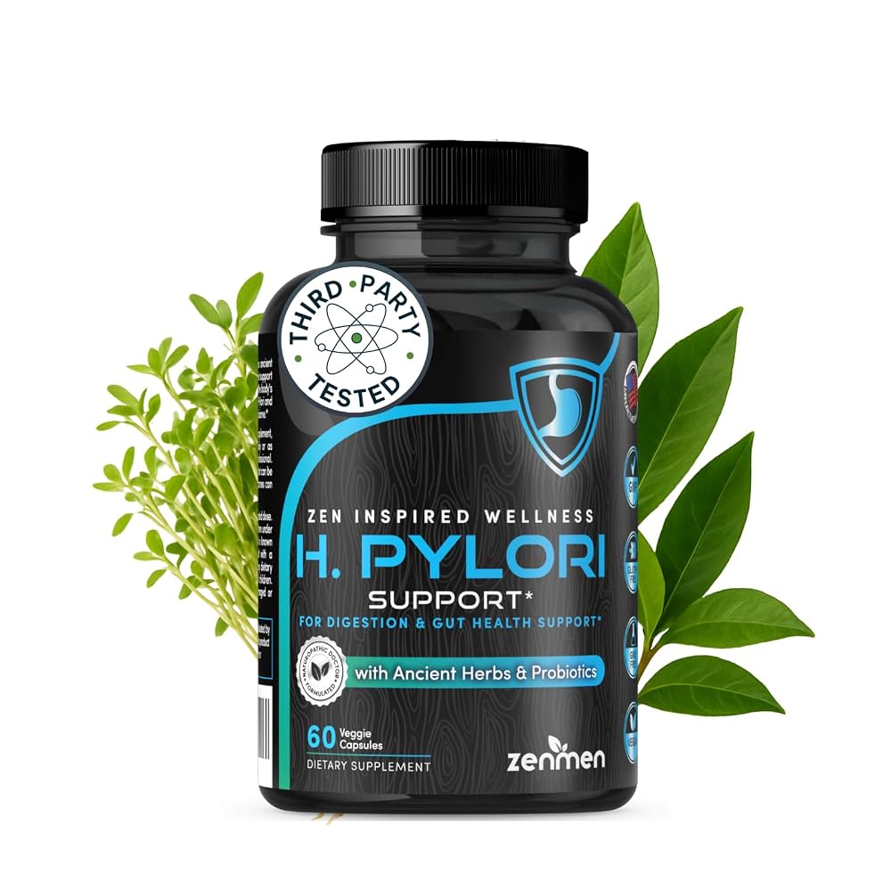 Zenmen H. Pylori Support Probiotic with Mastic Gum - 60 Vegan Capsules