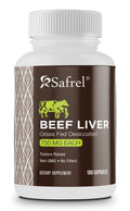 Safrel Grass Fed Desiccated Beef Liver Capsules - 180 Count