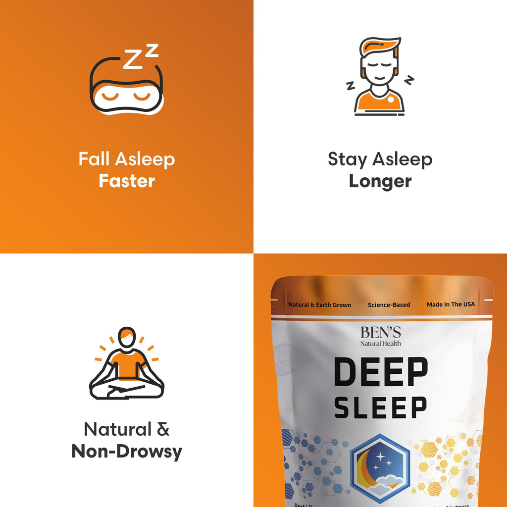 Ben's Natural Health Deep Sleep Support Supplement with Melatonin