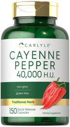 Carlyle Cayenne Pepper Capsules 40,000 HU - 150 Count
