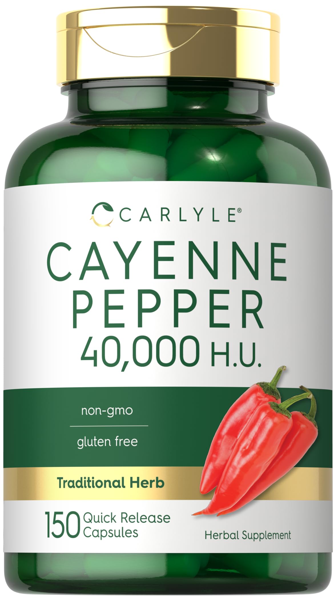 Carlyle Cayenne Pepper Capsules 40,000 HU - 150 Count
