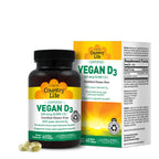Country Life Vitamin D3 5000 IU Vegan - 60 Softgels