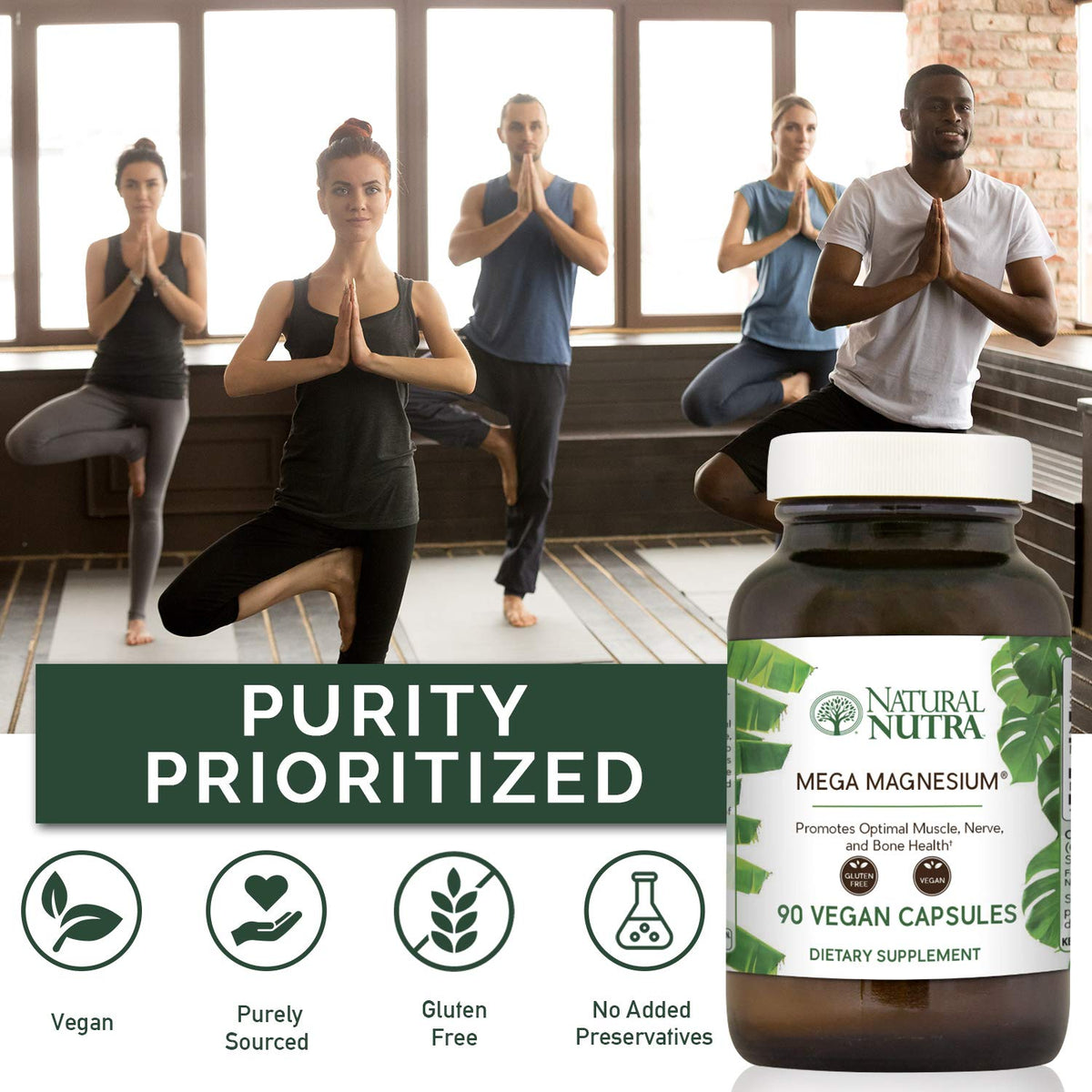 Natural Nutra Mega Magnesium 400mg - 90 Capsules - image 4