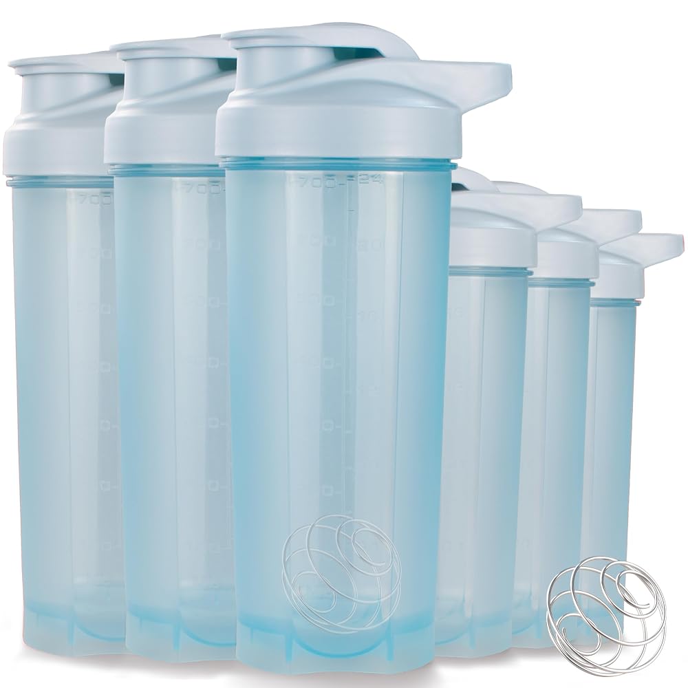 ShakerZoo-6 Pack-Protein Shaker Bottles for Protein Mixes