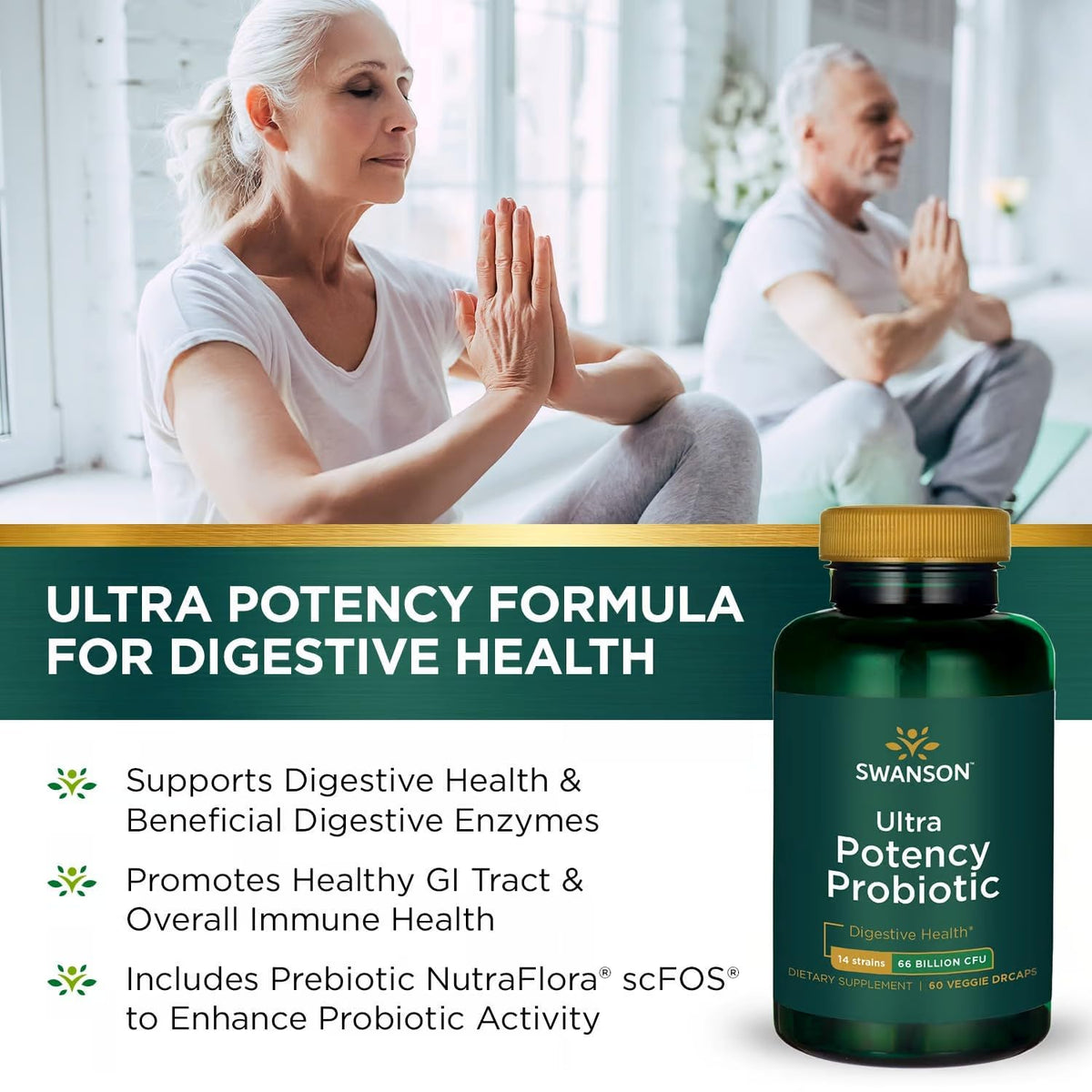 Swanson Ultra Potency Probiotic Digestive Health Immune System