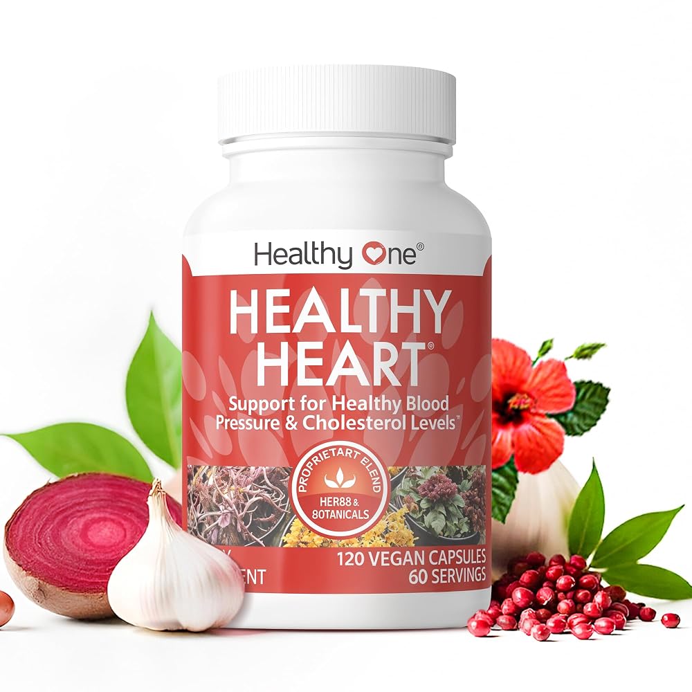 Healthy One Healthy Heart Cardiovascular Support - 120 Capsules