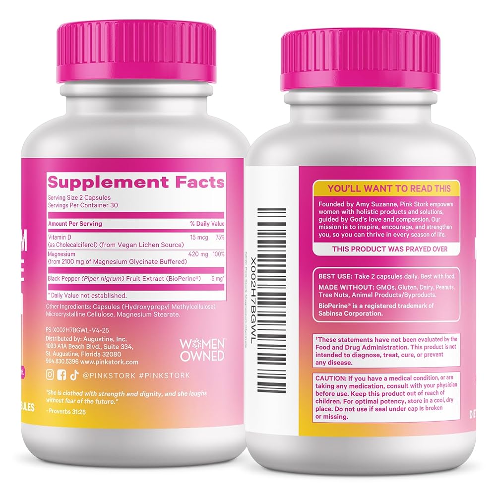 Pink Stork Magnesium Glycinate with Vitamin D