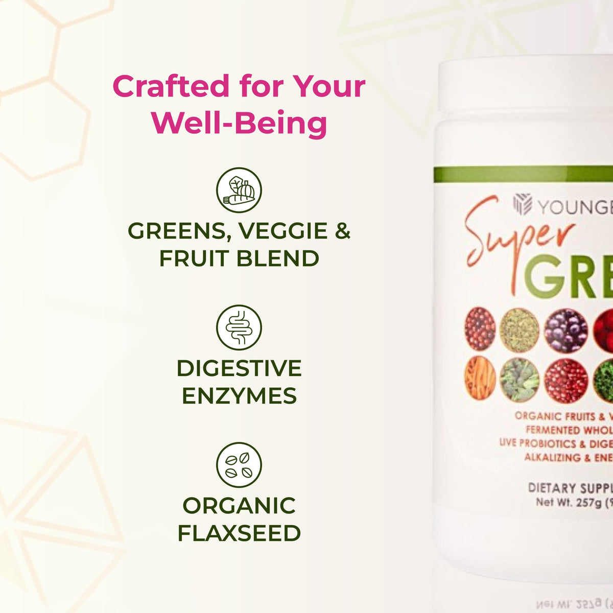 Youngevity Super Greens Daily Vitamin and Mineral Powder - 255 g - image 5