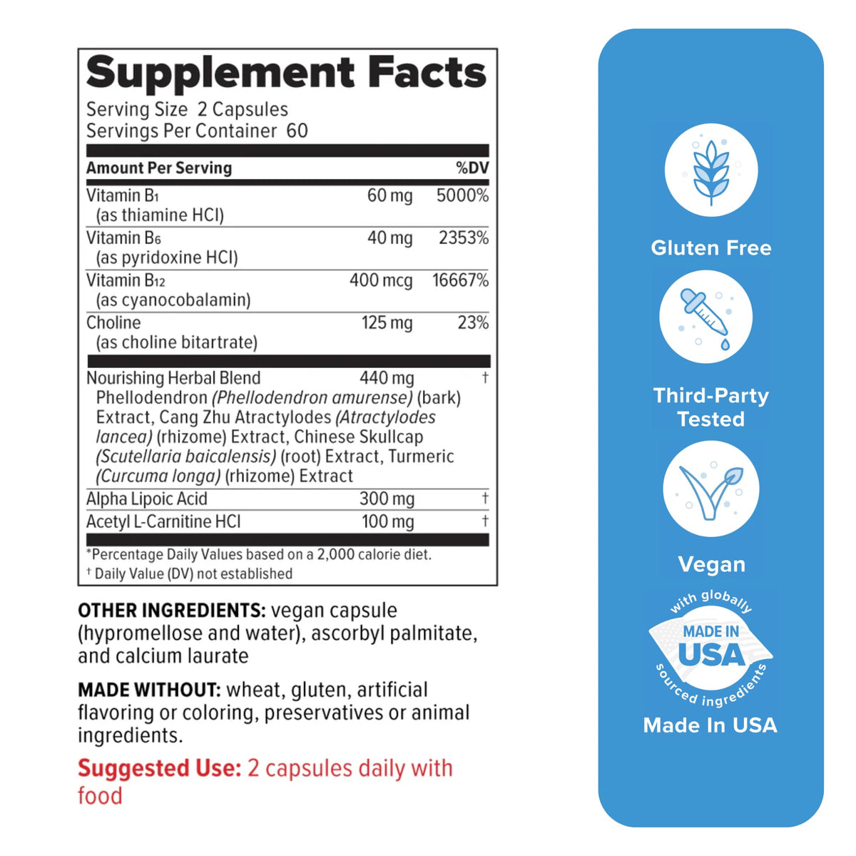 Redd Remedies Nerve Shield Supports Healthy Nerve Structure - 120 Tablets - image 2
