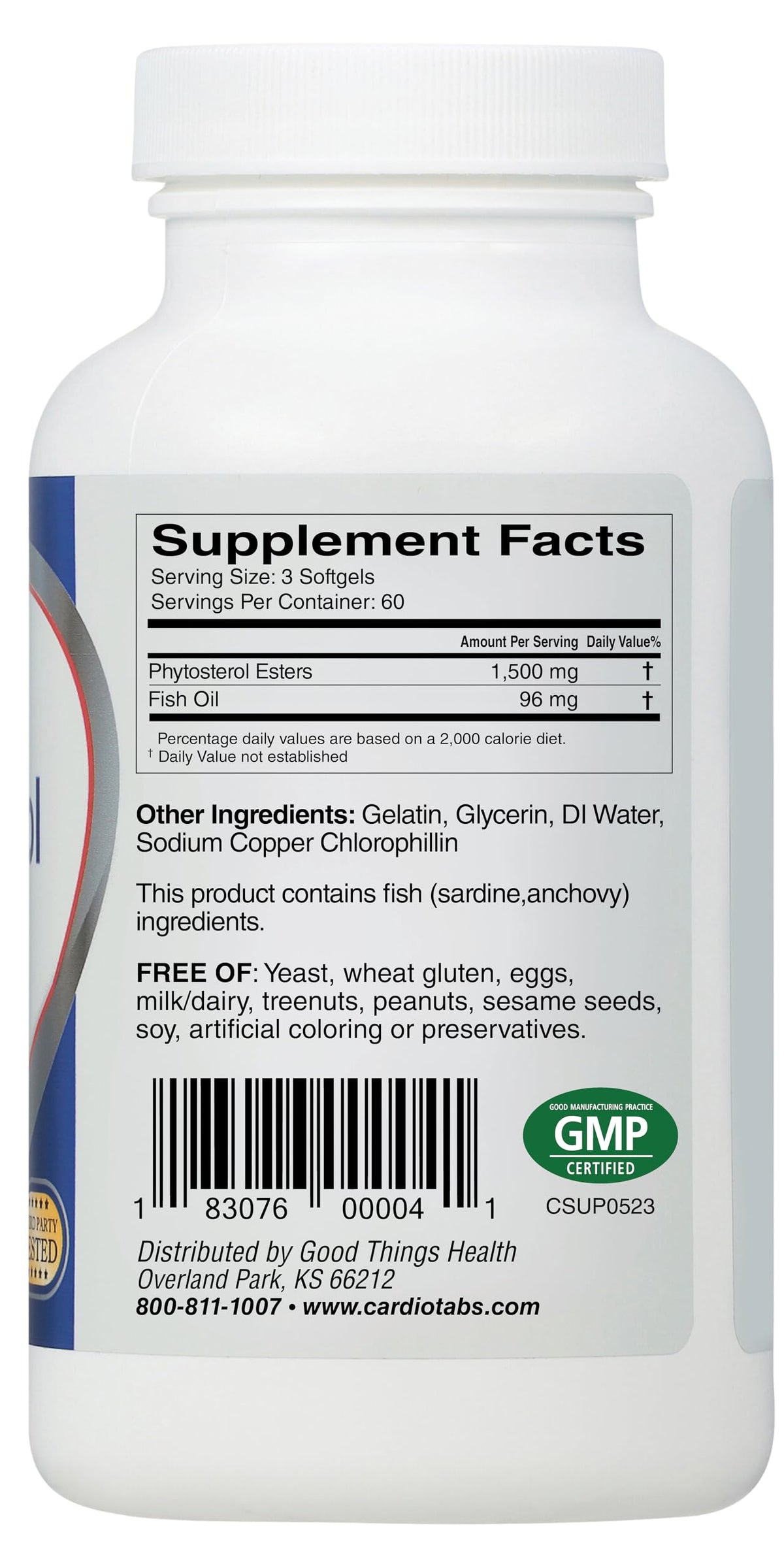 CardioTabs CardioSterol Plant Sterol Supplement - 180 Softgels - image 2