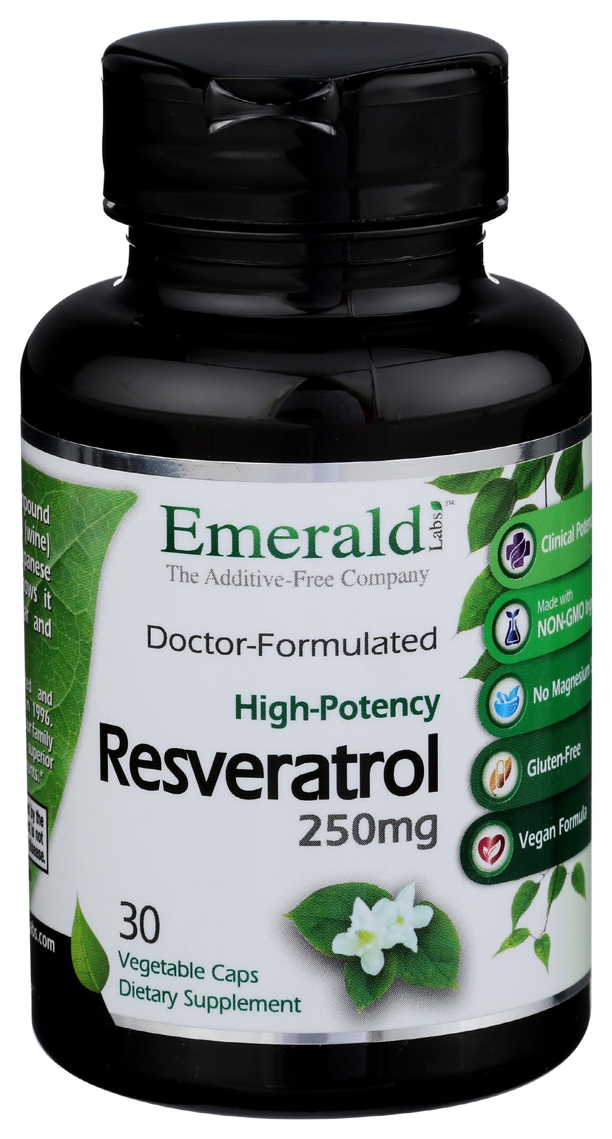Fruitrients Emerald Labs Resveratrol Antioxidant - 30 Vegetable Capsules