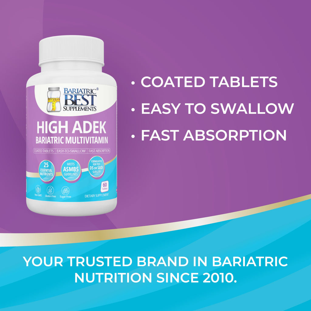 Bariatric Best High ADEK Multivitamin for Bariatric Surgery - 60 Tablets - image 7