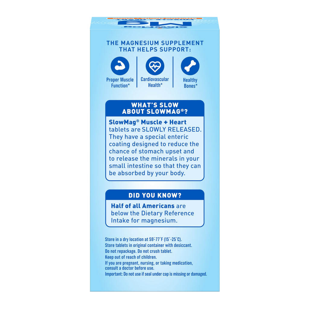 Slow-Mag Muscle & Heart Magnesium Chloride - 120 Tablets - image 9