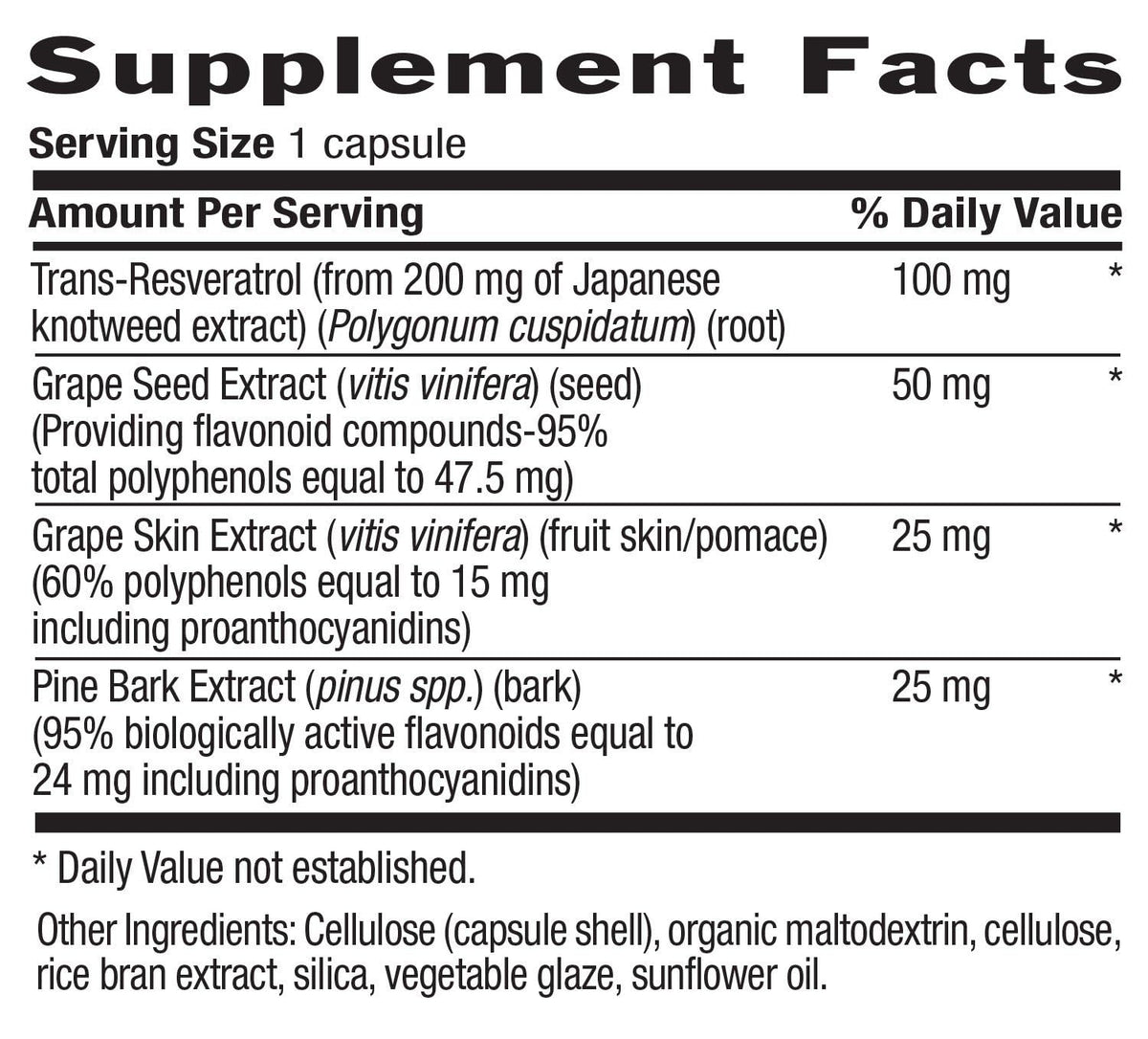 Country Life Resveratrol Plus 100 mg - 120 Vegan Capsules - image 4