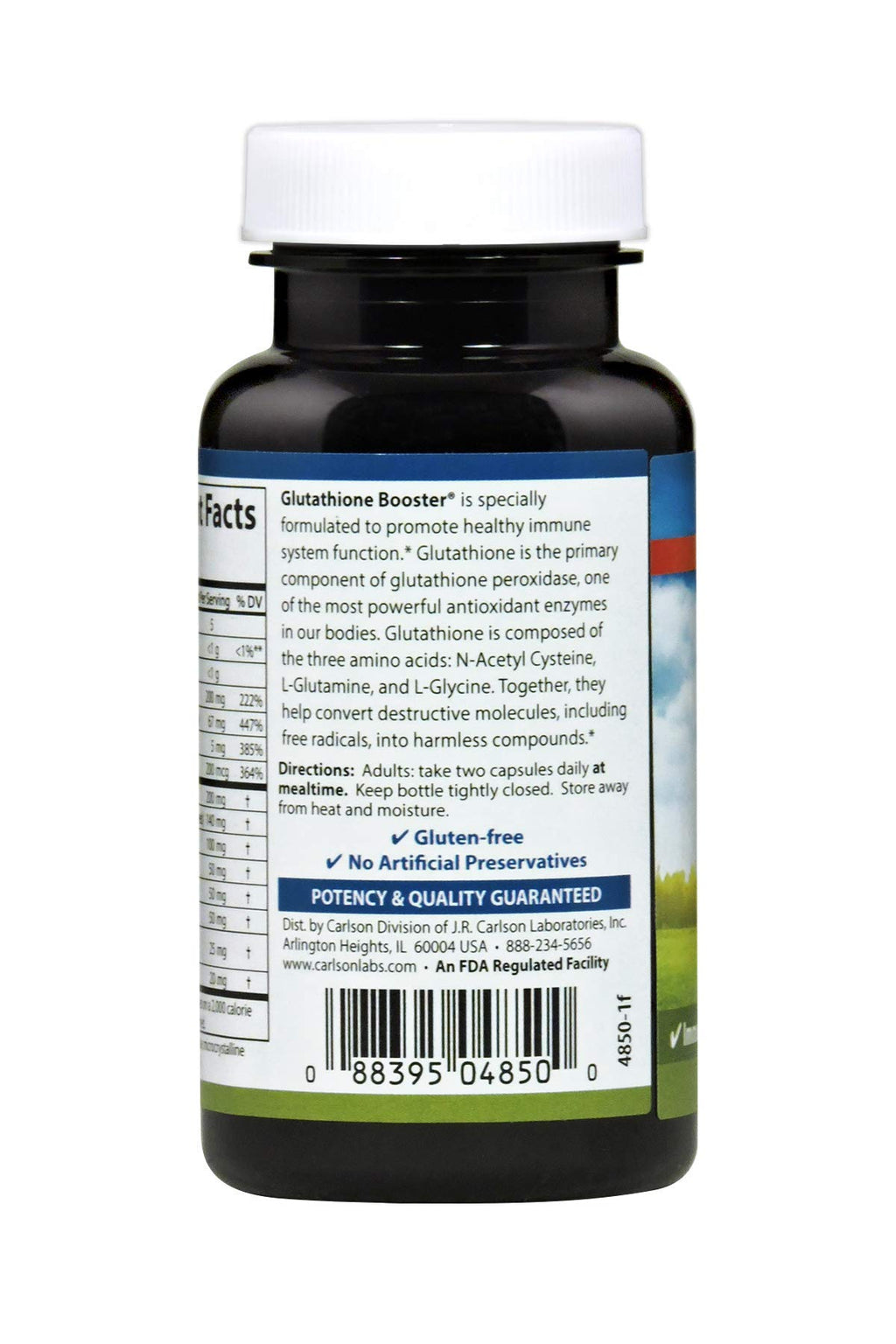 Carlson Glutathione Booster Alpha Lipoic Acid - 60 Capsules - image 4
