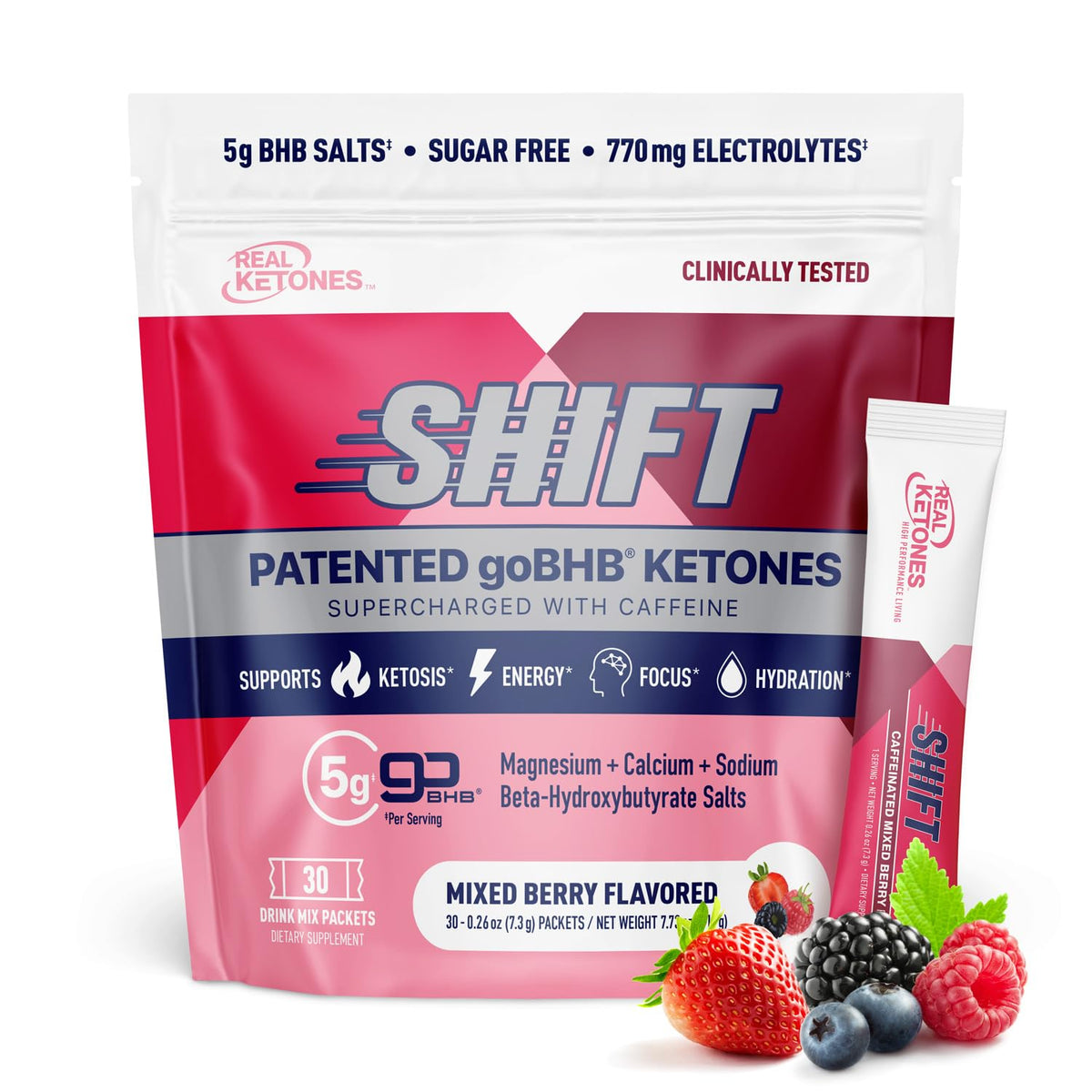 Real Ketones Shift Exogenous Keto D-BHB + Sugar Free Electrolyte
