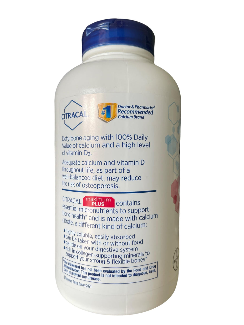Citracal Calcium Citrate + D3 Caplets - 280 Count - image 3