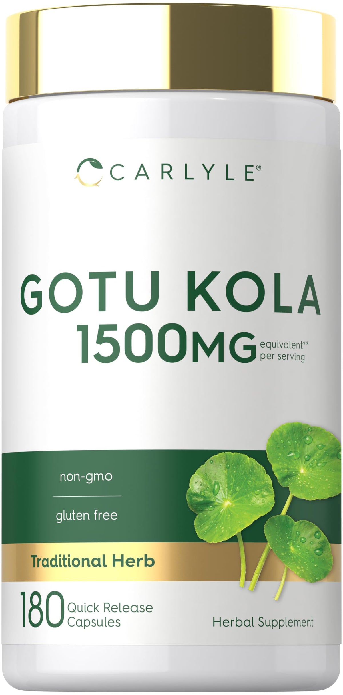 Carlyle Gotu Kola Supplement - 180 Capsules