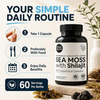 Atlantic Naturals Irish Sea Moss & Shilajit Capsules - 60 Count - image 5