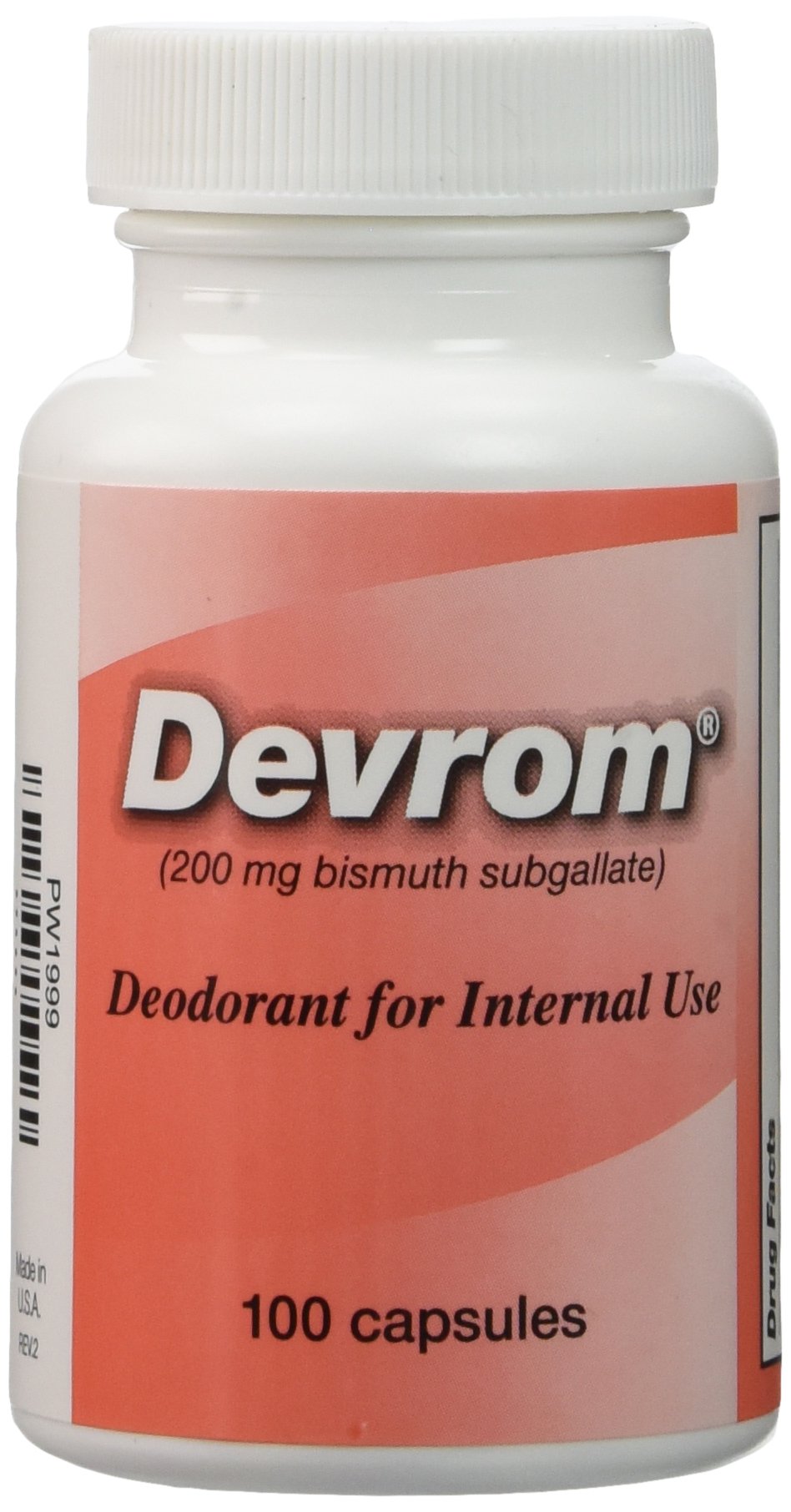 Devrom Internal Deodorant 200mg - 100 Capsules