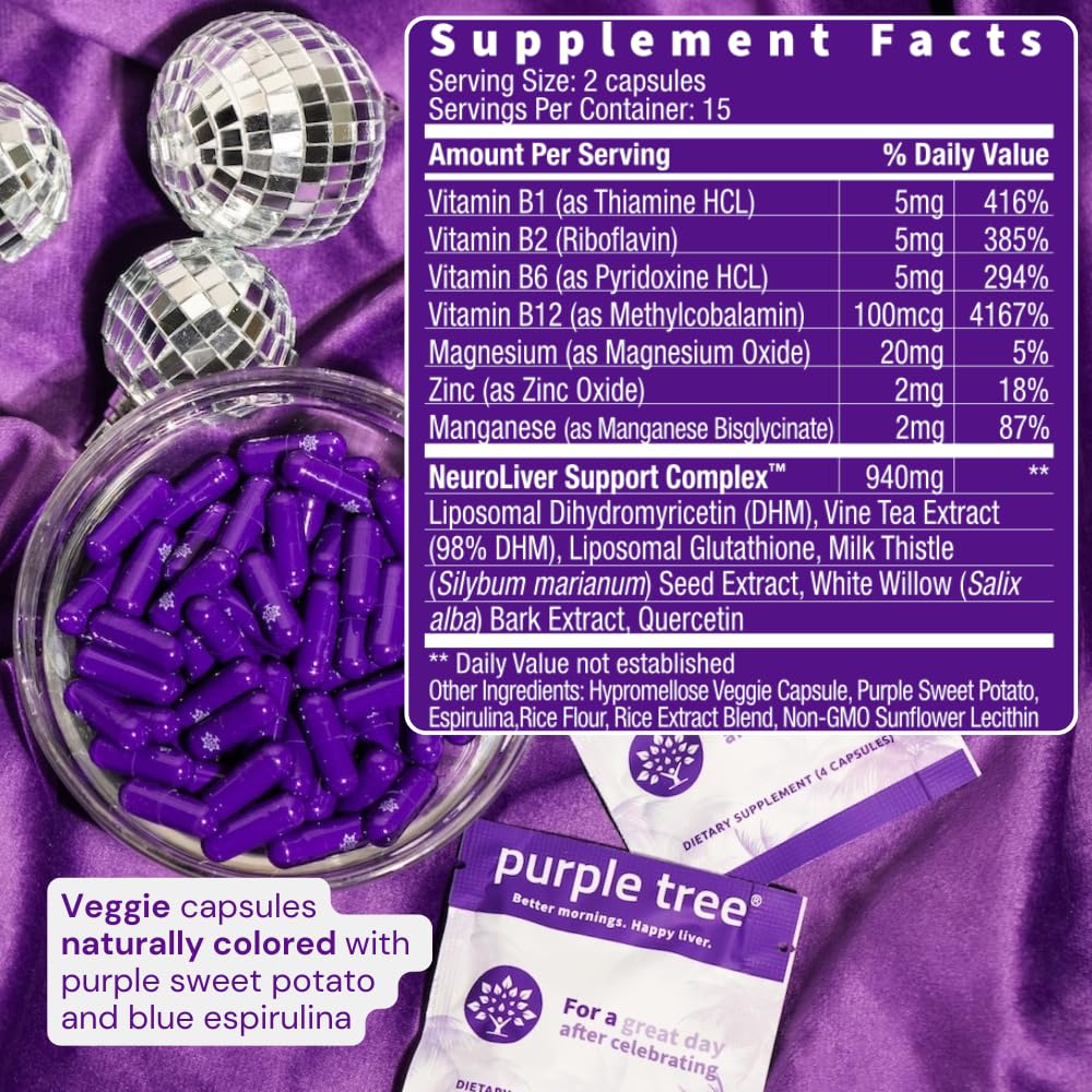 Purple Tree Post-Celebration Wellness Vitamins