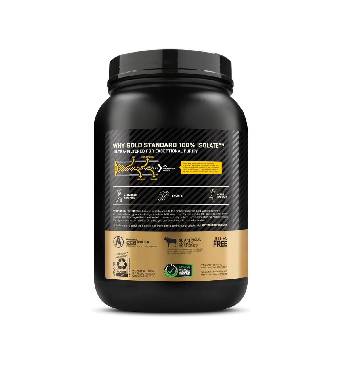 Optimum Nutrition Gold Standard 100% Isolate Protein Powder