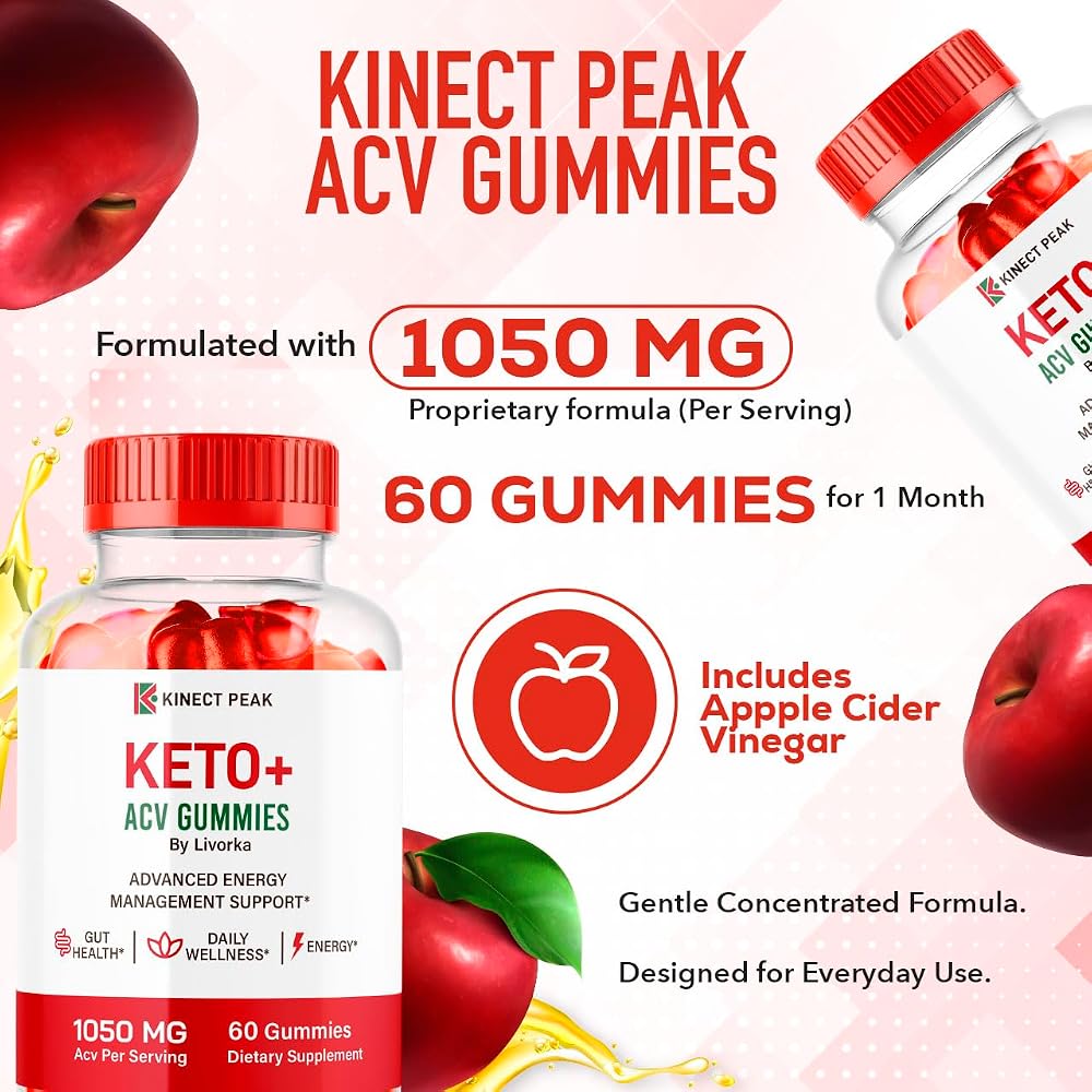 LIVORKA Kinect Peak Keto ACV Gummies - 120 Count (2 Pack) - image 3