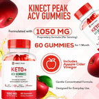 LIVORKA Kinect Peak Keto ACV Gummies - 120 Count (2 Pack) - image 3