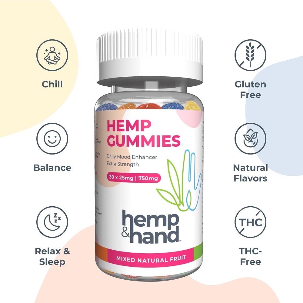 Hemp & Hand Hemp Gummies 750mg Extra Strength - 30 Count - image 3