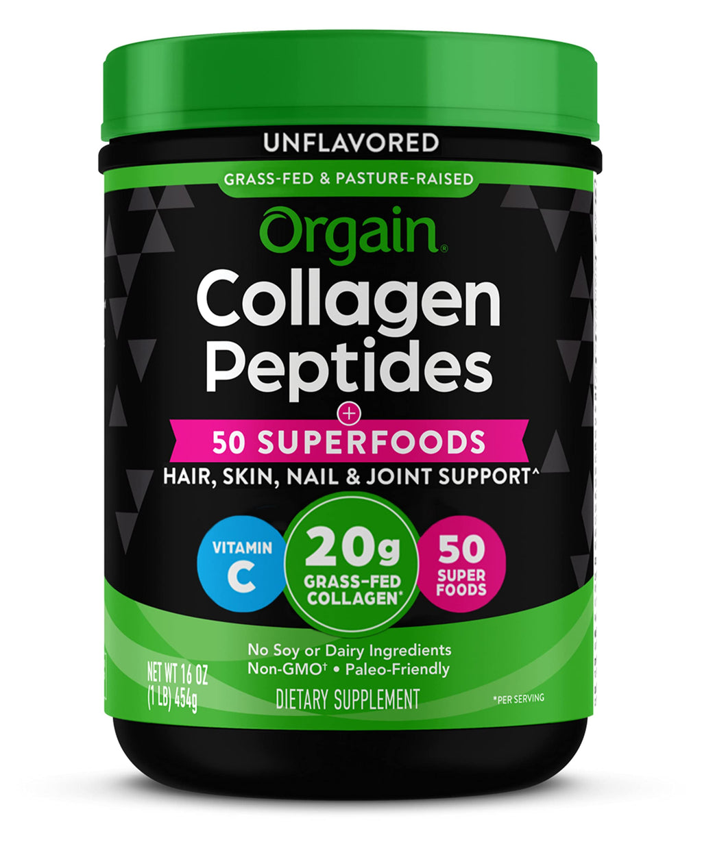 Orgain Hydrolyzed Collagen Peptides Powder for Women & Men