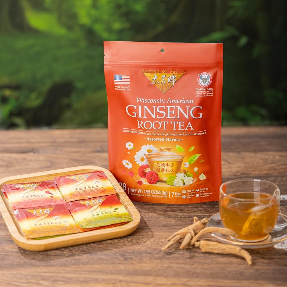 Prince Of Peace Wisconsin American Ginseng Assorted Tea - 28 Teabags - image 3